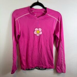 Coolibar Pink Long Sleeve RashGuard Girls Size L